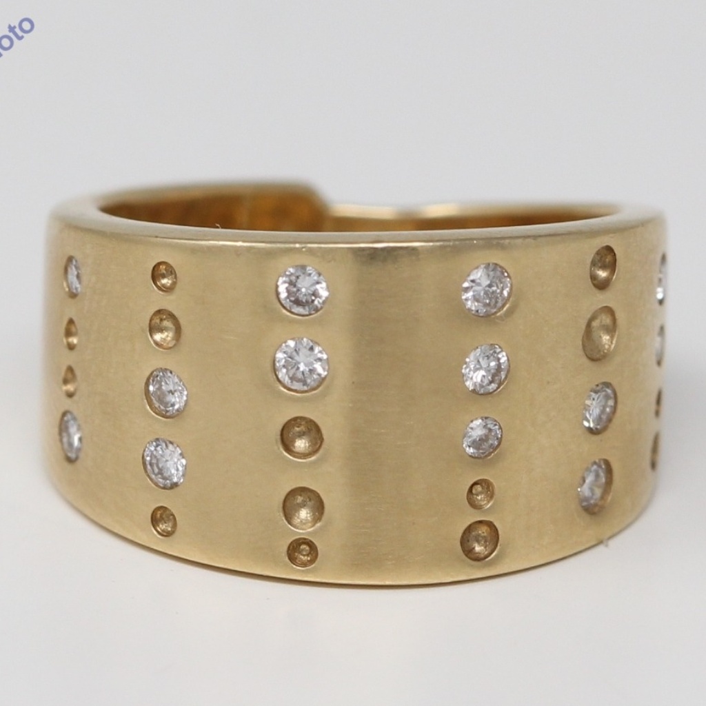 Gold Diamond Wedding Band 0.13ct H C31000155